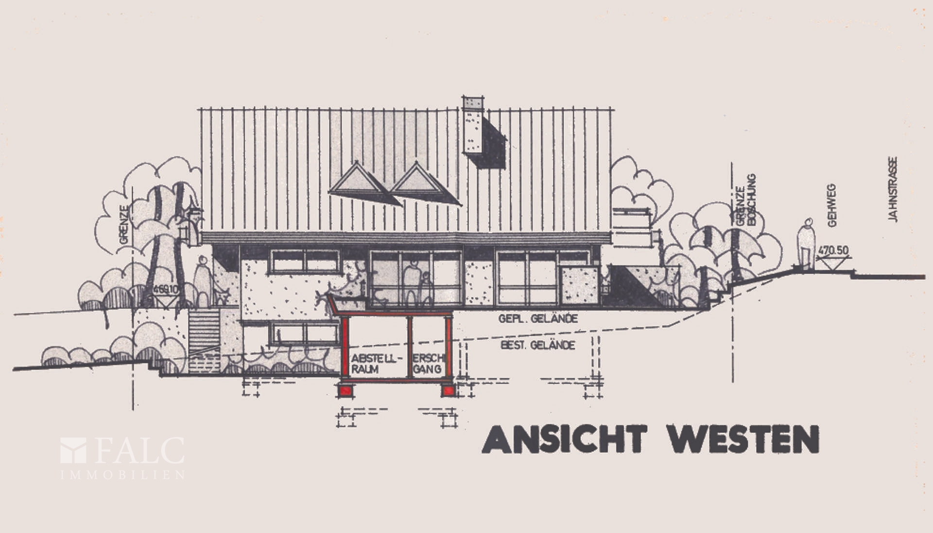 BV Rau Westansicht Baugesuch